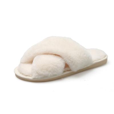 China Fashion Trend Factory Direct Wholesale women Faux Fur Slippers for sale