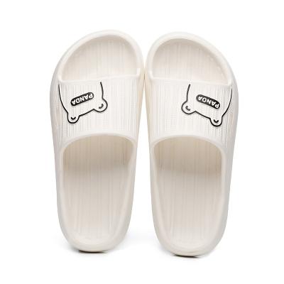 China Light Weight EVA cartoon bear slippers for Women household non-slip simple soft bottom slip-on slippers for outer wear in stock wholesale for sale