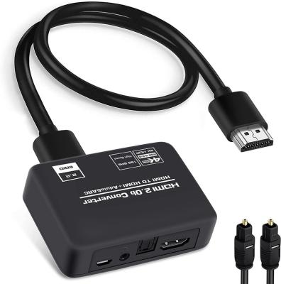 China Iron 4K 120Hz HDMI2.0b to HDMI2.0b+L/R+ARC HDMI2.0b Extractor Converter TV/2.0/5.1CH audio adapter for sale