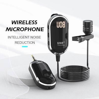 China Microfone Mic Camera Wireless Lavalier Microphone Long Range Wireless System Lavalier Lavalier Lapel Microphone For Camera Phone for sale