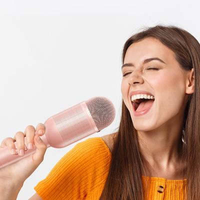 China Portable Handheld Microphone Karaoke Speaker Wireless Microphone Handheld Microphone For Sing Song for sale