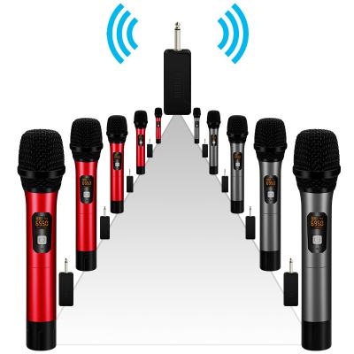 China 500MHZ-960MHZ UHF Frequency Band Long Range Handheld Microphone Customized Microphone Wireless System Handheld Microphone for sale