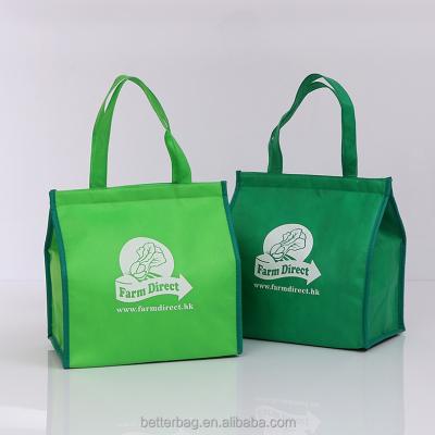 China 26L Supermarket Coolbag Picnic Bag Insulated 600D Polyester Soft Eco-friendly / Solid / Folding Picnic Bag for sale