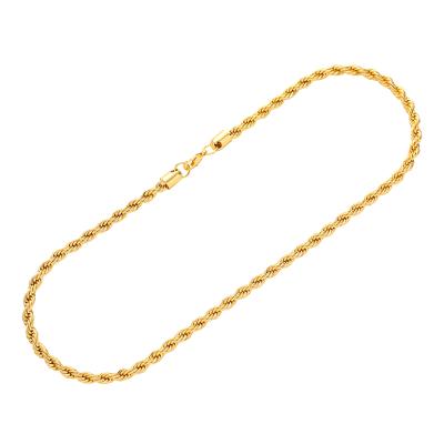 China Weat Braided Shape Chain Stainless Steel Link Chain Rope Chain Necklace For Men Shape Hip Hop Jewelry Rope Chain for sale