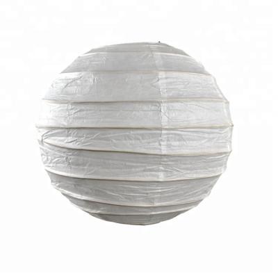 China China Structure Giant Bamboo Paper Lampshade Criss-Cross Ribbed Paper Lantern For Party Events Supplies for sale