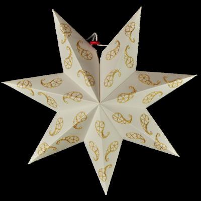 China A4 Star Paper Gold Paper Lanterns For Christmas Decoration Paper Star Lamp for sale