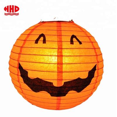 China Folk Art Halloween Decoration Collapsible Handmade Hanging Chinese Paper Lanterns for sale