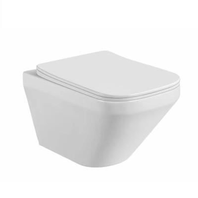 China Modern Ceramic Toilet Cubicle P Toilet Bowl Trap Sanitary Ware Wall Mounted Toilet Bowl for sale