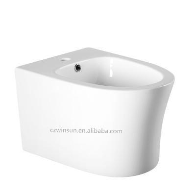 China Modern High Quality Sanitary Ware Ceramic Wall Hung Bidet for sale