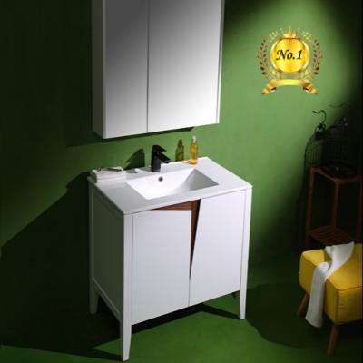 China Wholesale Easy Clean Lavatory Easy To Clean Bathroom Cabinet Vanity Sink Countertop Ceramic Basin for sale