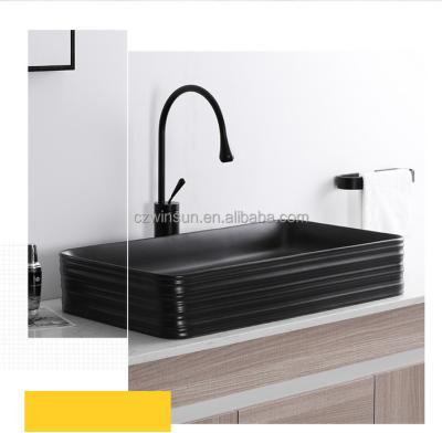 China Rectangular Easy Clean Modern Bathroom Basin Wash Basin Hand Basin Bathroom Sink for sale