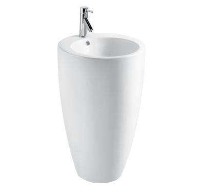 China Wash Basin Ware Bathroom Hand Wash Basin Pedestal Easy Clean Sanitary Sink for sale