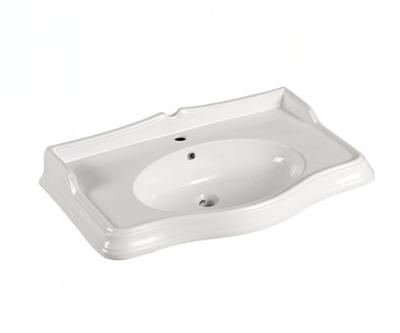 China Easy Clean Wash Basin Manufacturers Sell White Ceramic Wash Basin Retro Art Cabinet Sinks At Low Prices for sale