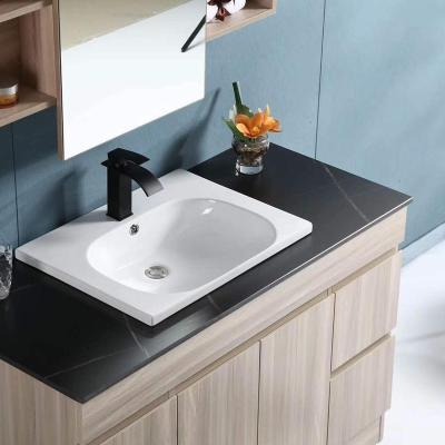 China 1060A new easy clean hole style ceramic midle bathroom sink new ceramic countertop for bathroom for sale