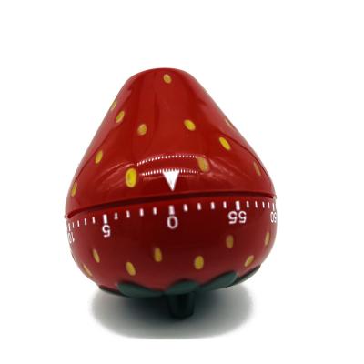 China Sustainable Kitchen Cooking Food Timer Fancy Strawberry Mechanical Timer for sale