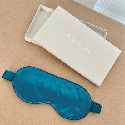 China Casual Girls Sleep Cold Breathable Cute Glitter Reusable Pure Silk Eye Mask With Silk Bag for sale