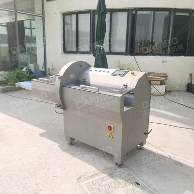 China Commercial Full Automatic Meat Processing Plants 2021 Stainless Steel Meat Slicer Bacon Slicer Frozen Slicing Machine With Conveyor Belt for sale