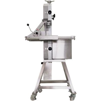 China 304 Stainless Steel Automatic Commercial Industrial Meat Cutting Machine Safe Meat Band Saw For Cutting Frozen Meat Bone for sale