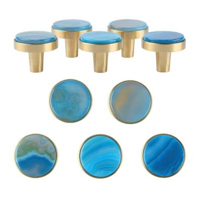 China Solid Brass Cabinet Drawer Knob Crystal Glass Door Hardware Morden Furniture Handle For Kitchen Other Furniture Accessories Door Knobs for sale