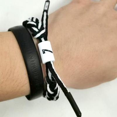 China High Quality Cheap Zinc Alloy Spandex Bracelets Hiphop Price Handmade Braided Rope Bracelet Women for sale