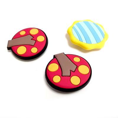 China Eco-firendly PVC Croc Shoe Accessories Decorations PVC Shoe Charms Cheap 3D Soft Rubber Wholesale Custom For Kids Bag Customized Logo Style for sale