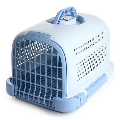 China Sustainable High Quality Portable Plastic Pet Transport Crate Outdoor Pet Cage For Small Animals for sale