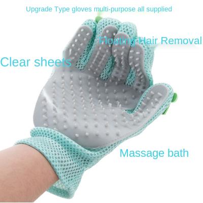 China Viable Dog Cat Horse Massage Brush, Pet Grooming Glove Brush, Pet Fur Hair Remover Glove for sale