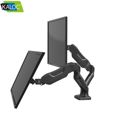 China Economical Custom Design Manufacture Monitor Arm Stand Support Double Monitor Mount 9kg for sale