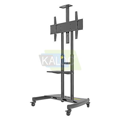 China SPCC Wholesale Goods New Design Load Capacity 90.9kg/200lbs Modern Mobile TV Cart Mount 55-80 TV for sale