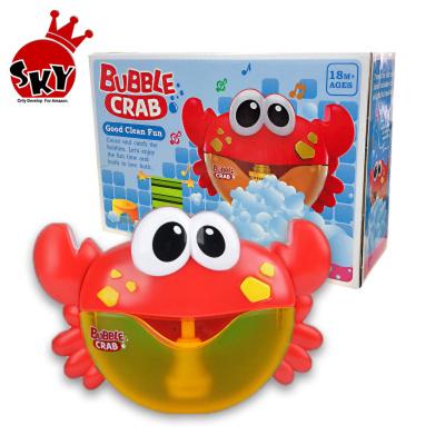 China Bubble Crab Toy Bath Bubble Crabs Baby Toy Bubble Maker Pool Float Toys For Kids With Music Water Toy for sale