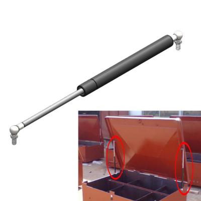 China Cylinder JP gas struts supplier gas lift 250n 400mm choosable endfitting joint gas spring for tool box for sale