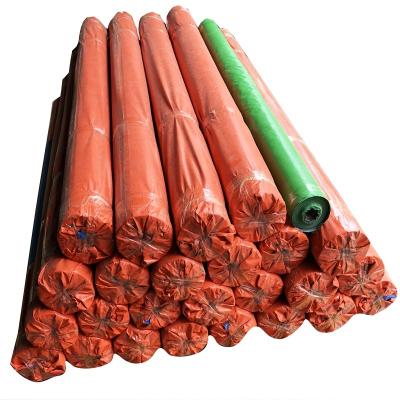 China Anti Pill Long Lifespan Waterproof Orange PE Plastic Tarpaulin Roll For African Market for sale