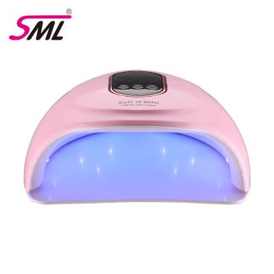 China Top Sales SML 2022 High Quality Customizable Logo Nail UV Gel Lamps With 18Pcs Led T15 Bulbs for sale