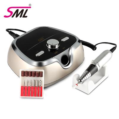 China Power SML 2022 Sales Strong Logo 35000rpm Superior High Quality Customizable Nail Electric Drill Brushless for sale