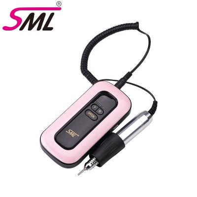 China sml plastic portable electric nail drill machine manicure two-way nail drills for sale