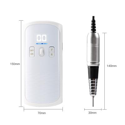 China SML Top Sales High Power Nail Drill Plastic Cordless Nail Drill Manicure Machine 35000 Portable Rechargeable for sale