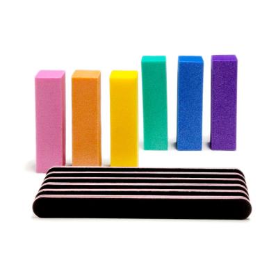 China Finger Nail+foot Nail Manicure Tools Kit Rectangular Art Care Buffer Block Tools 100/180 Grit 12pcs/kit Nail Files & Buffer Plant for sale