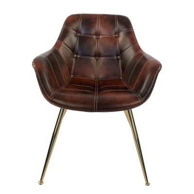 China Other factory direct sales luxury leather dining armchairs vintage armchairs luxury for sale