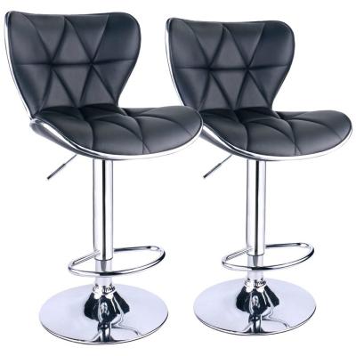 China 360 Degree Revolving China Manufacturer Adjustable Bar Stool Chair Swivel PU Leather Bar Chair High Bar Stool for sale