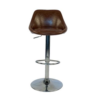 China 360 Degree Rotating Modern Bar Chair For Kitchen Furniture Leather Adjustable Swivel Bar Stool Chair For Bar for sale