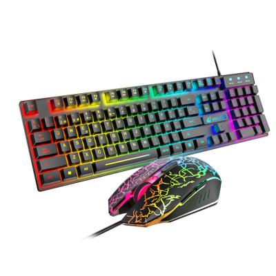 China For Gaming Feel Spanish Mechanical Keyboard And Mouse 19key No Conflict With RBG Backlit With Free Mouse Pad Gamer Accessories for sale