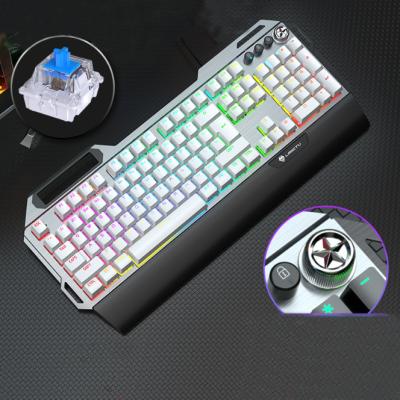 China Support Mechanicals Keyboard RGB Gaming Keyboard Notebook Internet Cafe Waterproof Mechanical Keyboard for sale