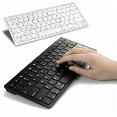 China Wireless Slim Radio Tooth Mini Teclado blue keyboard with Spanish Russian German-French version BK6801 for sale