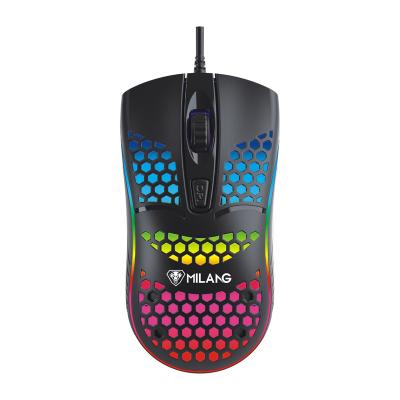 China Game Wired Fierce USB Game Mouse Man Pink RGB Backlight Mouse Home Office Computer Mouse for sale