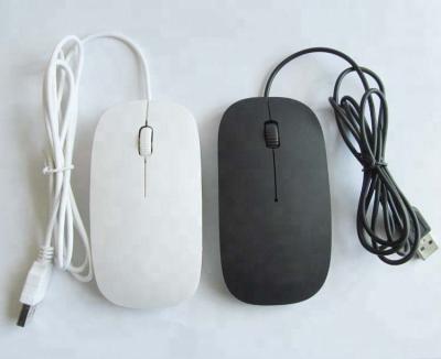 China 3D USB Flat Mouse Slim Mouse Wired Optical Mice PC Computer Accessories 1.2m Cable Mouse for sale