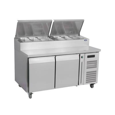 China Single-Temperature Commercial Kitchen Equipment Restaurant Refrigerator With Workbench And Cabinet for sale