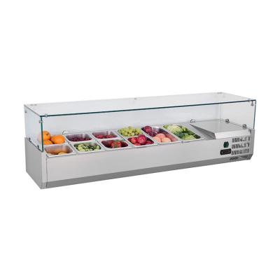 China Commercial Single-temperature Salad Counter Display Fridge Refrigerator for sale