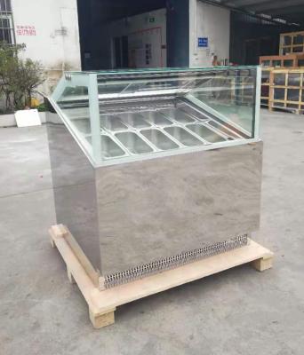 China Single-temperature 16 Filters Outdoor Ice Cream Showcase Display Small Ice Cream Freezer for sale