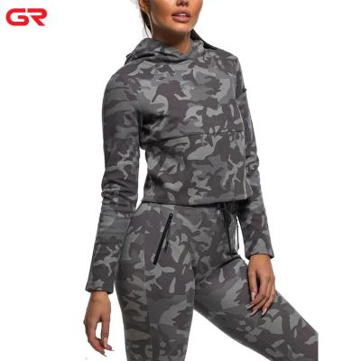 China Wholesale Anti Shrink Multi Color Sweatshirt Long Sleeve Pullover Women Camouflage Hoodie for sale