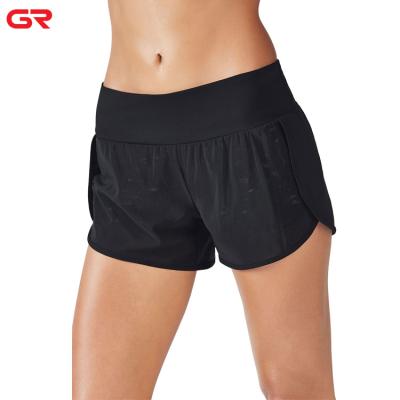 China Latest Style Viable Elastic Waist Hidden Pocket 2 In 1 Shorts Fitness Shorts Women for sale